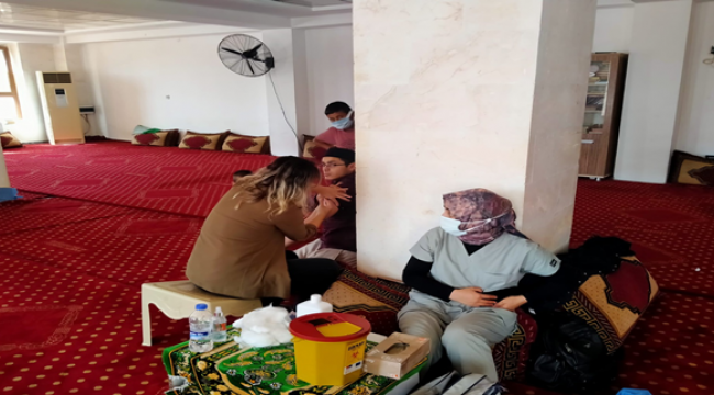 Şanlıurfa'da Camide anonsla aşıya davet ettiler