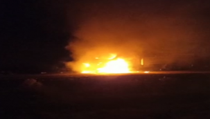 Urfa'da araç cayır cayır yandı!