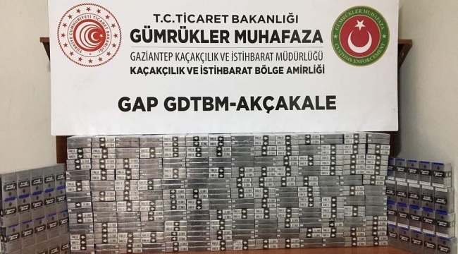 Akçakale'de 2 bin 950 paket kaçak sigara ele geçirildi