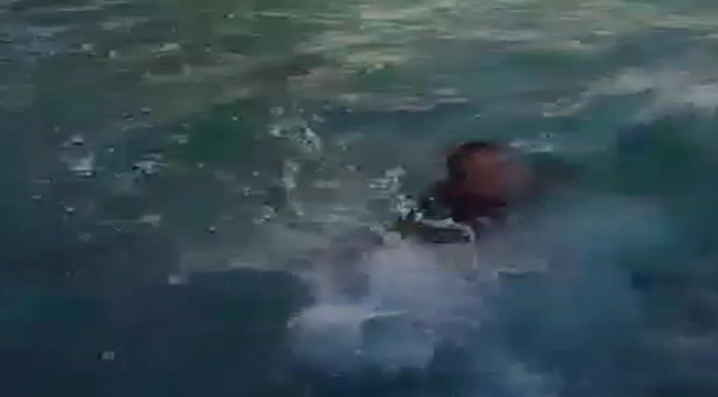 Balıklıgöl'ü anlatırken suya düştü