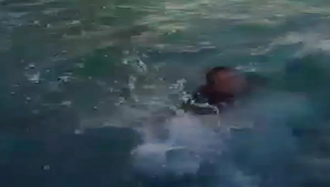 Balıklıgöl'ü anlatırken suya düştü