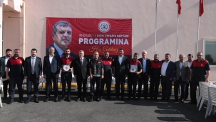 BAŞKAN BEYAZGÜL İTFAİYE ERLERİ İLE BİR ARAYA GELDİ