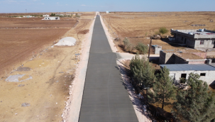 Büyükşehir'den Hilvan'da Çelik Hasırlı Beton Yol Uygulaması