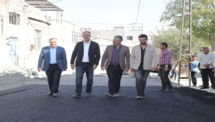 Eyyübiye'de Ara caddeler bir bir asfaltlanıyor