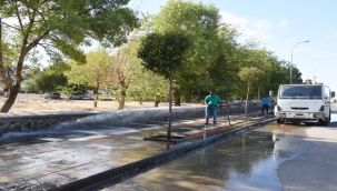 Hilvan'da cadde ve sokaklar pırıl pırıl