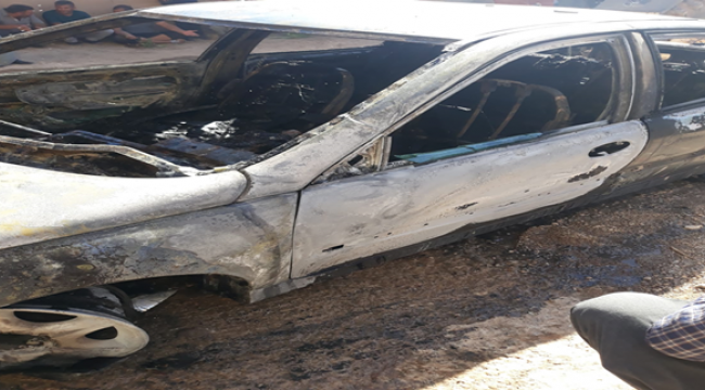 Şanlıurfa'da araç yangını