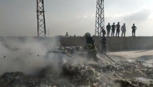 Şanlıurfa'da çırçır fabrikasında yangın