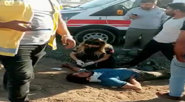 Şanlıurfa'da otomobil motosiklete çarptı, 2 yaralı