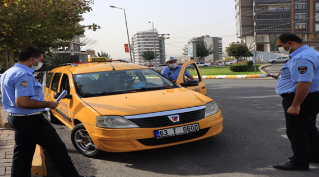 Şanlıurfa'da ticari taksiler denetlendi