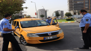 Şanlıurfa'da ticari taksiler denetlendi