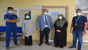 Şanlıurfa'da TURKOVAC aşı merkezinde ilk aşı uygulaması yapıldı