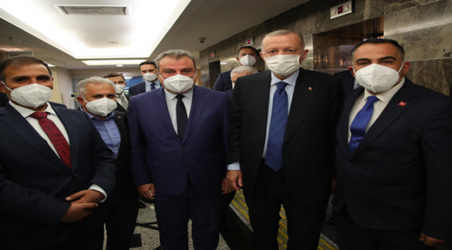 Şanlıurfaspor yönetiminden Cumhurbaşkanı Erdoğan'a ziyaret