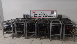 Siverek'te kripto para üreten 2 kişi yakalandı.