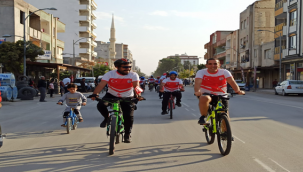 Suruç sokaklarında pedal çevirdiler