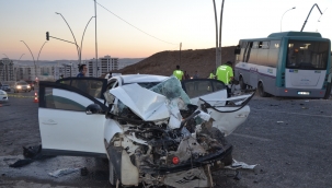 Urfa"da trafik kazası, yaralılar var