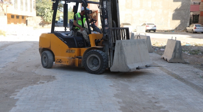 Cezaevi Caddesindeki Beton Bloklar Kaldırıldı