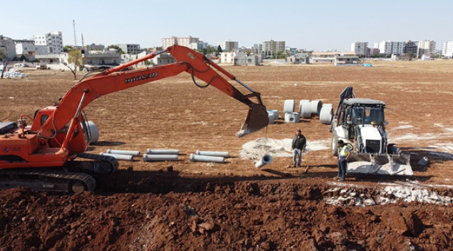 Hilvan İlçesinde Alt Yapı Hizmetleri Sürüyor