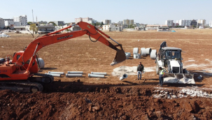 Hilvan İlçesinde Alt Yapı Hizmetleri Sürüyor