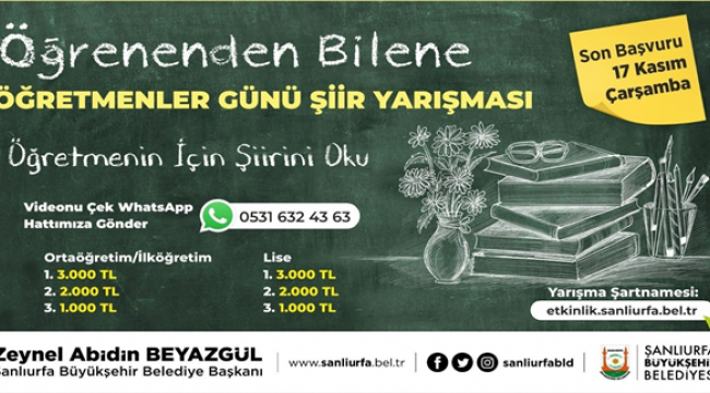 Öğrenenden Bilene Video Şiir Yarışması Başladı