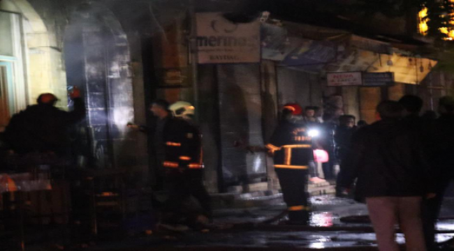 Şanlıurfa'da iş yeri yandı