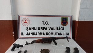 Şanlıurfa'da kaçak silah operasyonu