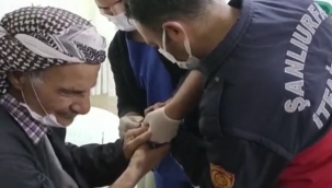 Şanlıurfa'da sıkışan yüzüğü itfaiye çıkardı!