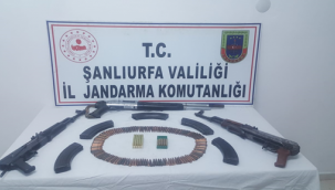 Suruç'ta  kaçak silah operasyonu