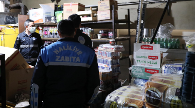 Haliliye Zabıtasından stokçuluğa karşı denetim  