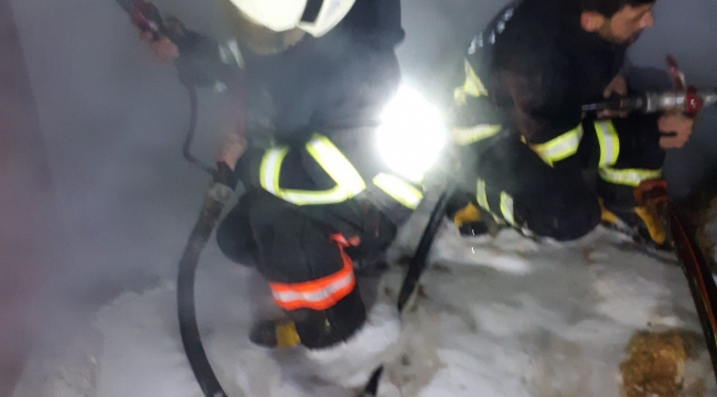 Şanlıurfa'da Buğday deposunda yangını!