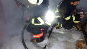 Şanlıurfa'da Buğday deposunda yangını!