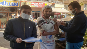 Şanlıurfa Haliliye de esnafa Aşı yapıldı  