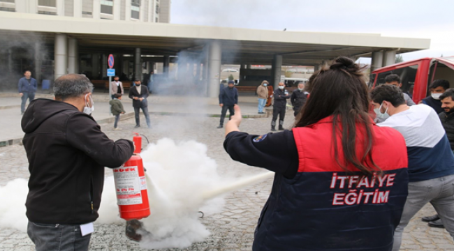 Şanlıurfa İtfaiyesi kurum içi eğitimlerine devam ediyor