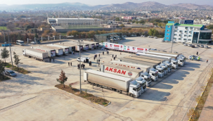 Urfa'da Barış Pınarına 21 Tır İnsani Yardım 