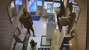 Urfa'da kuyumcu soygun anı