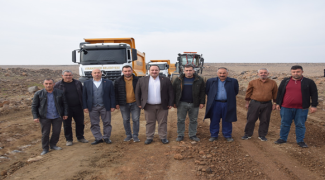 Viranşehir Derik Bağlantı Yolunda Stabilize Yol Çalışması