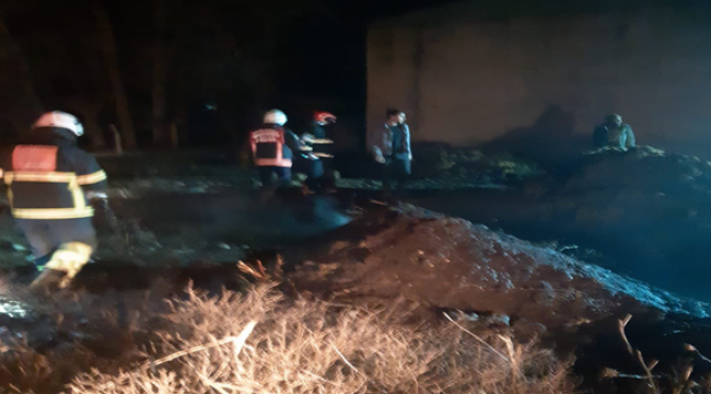 Akçakale'de çırçır fabrikasında yangın