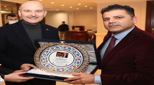 Barış pınarı FM'den Soylu'ya ziyaret