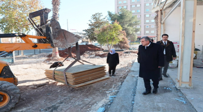 Başkan Beyazgül Devam Eden Çalışmaları Yerinde İnceledi