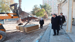 Başkan Beyazgül Devam Eden Çalışmaları Yerinde İnceledi