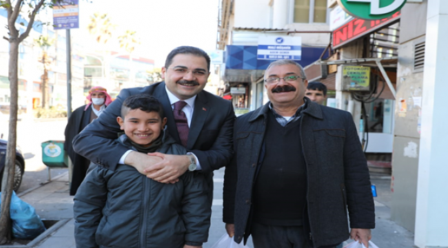 Başkan Canpolat'tan Esnaf Ve Vatandaş Gezisi
