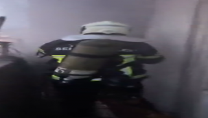 Eyyübiye'de çıkan yangında, ev yanarak kül oldu!