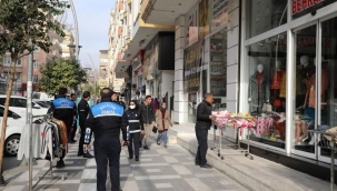 Haliliye Zabıta'dan işgal edilen kaldırım denetimi