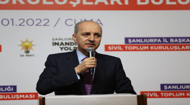 Numan Kurtulmuş, Urfa'da STK'larla bir araya geldi