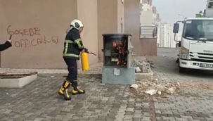 Şanlıurfa'da elektrik trafosu yandı