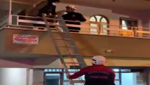 Şanlıurfa'da evde mahsur kalan kadını itfaiye kurtardı