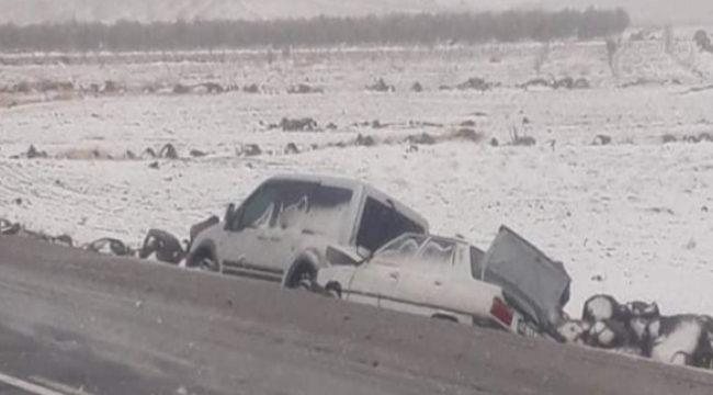 Şanlıurfa'da kar kazalara neden oldu, 6 yaralı