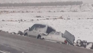 Şanlıurfa'da kar kazalara neden oldu, 6 yaralı