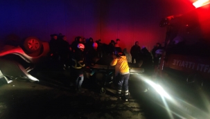 Şanlıurfa da Otomobil takla attı 3 kişi yaralandı