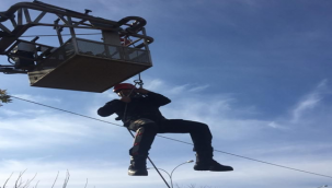 Şanlıurfa'da yüksekten ipli kurtarma eğitimi