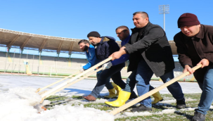 Şanlıurfaspor maçı öncesi temizlik başladı
